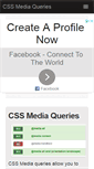 Mobile Screenshot of cssmediaqueries.com