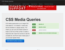 Tablet Screenshot of cssmediaqueries.com